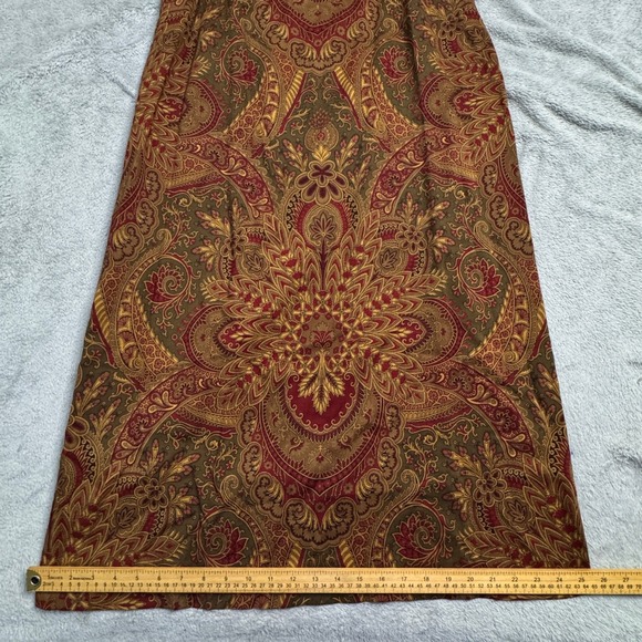 NWT Vintage Talbots Collection Women Size 10 Maxi Skirt Paisley Made in Italy - Picture 9 of 13